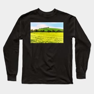 Gold and Green Landscape Long Sleeve T-Shirt